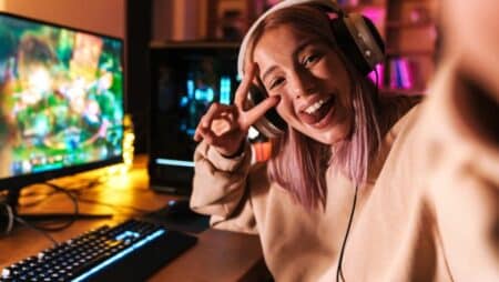Gamer selfie